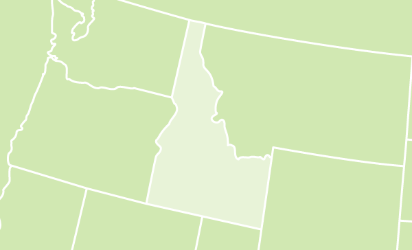 Idaho US map