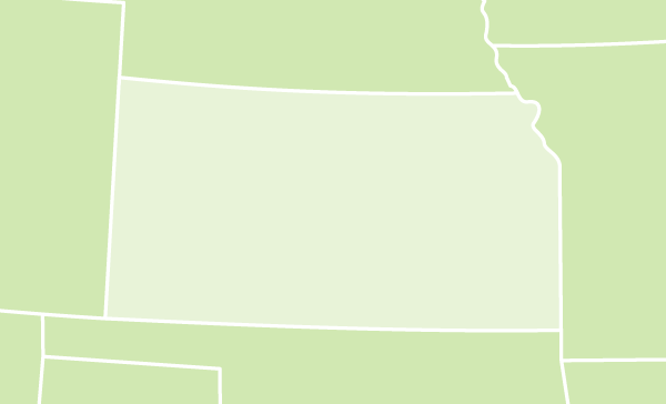 Kansas US map