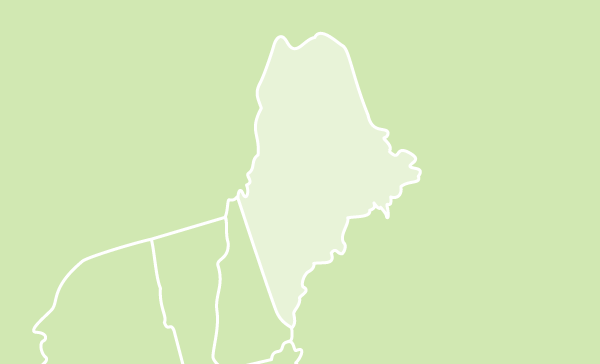 Maine US map