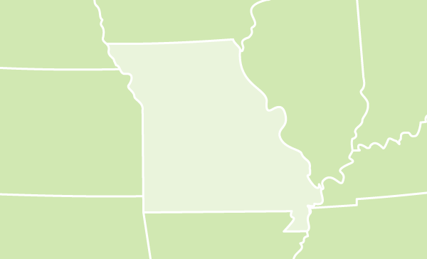 Missouri US map