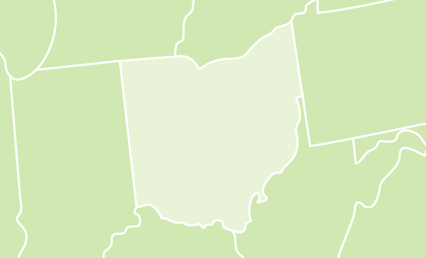 Ohio US map