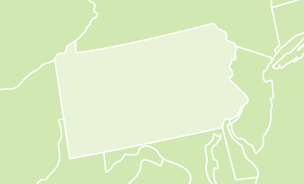 Pennsylvania US map