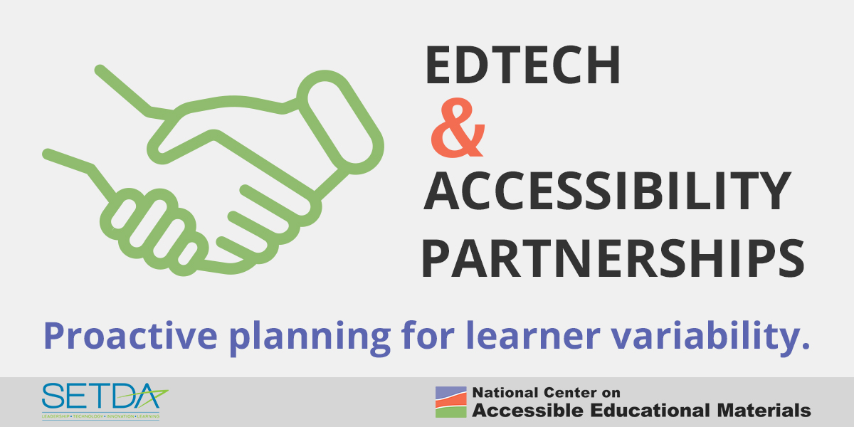 Ed Tech and Accessibility Partnerships Image