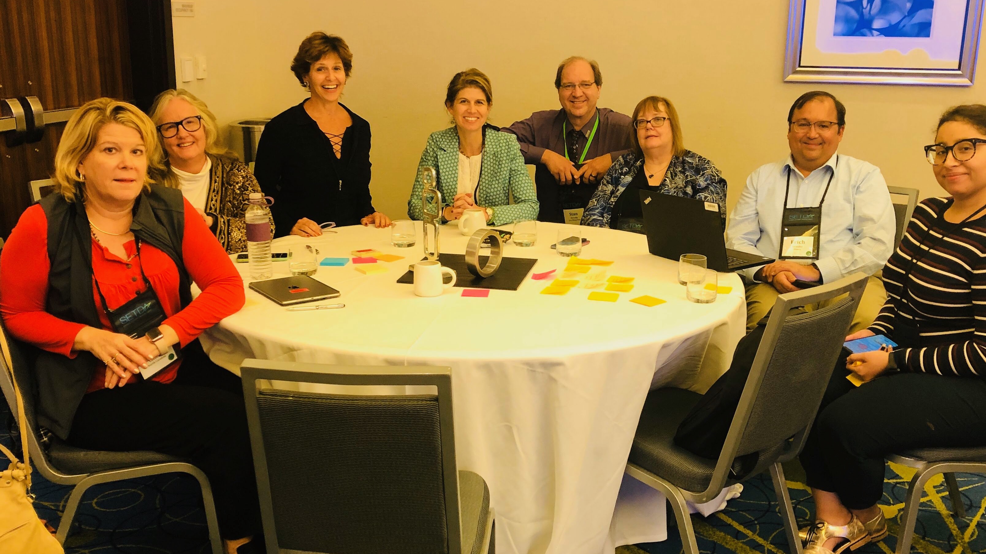 SETDA members around round table in breakout session