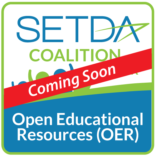 OER Coalition graphic with red coming soon banner