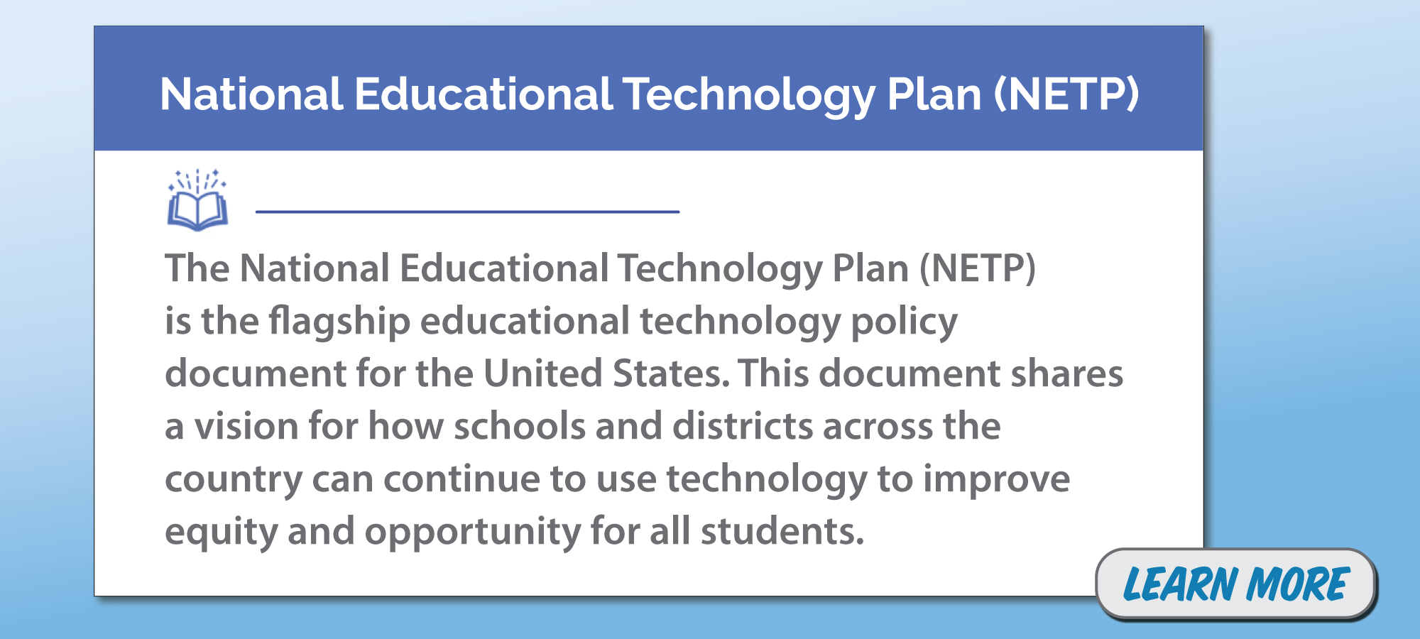 National Educational Technology Plan