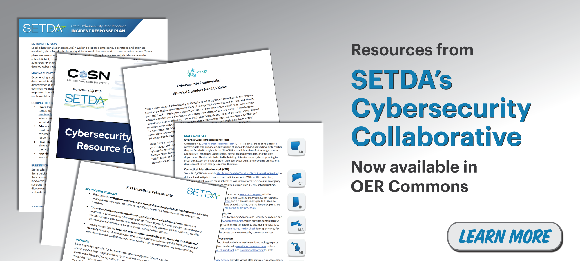 SETDA's Cybersecurity Collaborative Resources in OER